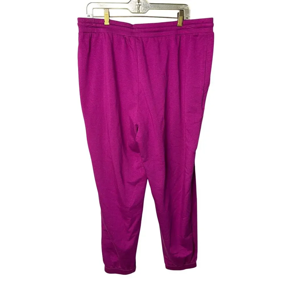 Eileen Fisher Cozy Brushed Terry Hug Joggers Size XL Orchid NWT Plus Size Luxury